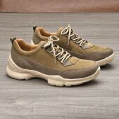 透气鞋 舒适复古运动头层牛皮休闲男式 运动单鞋 老爹男鞋 新款 潮流