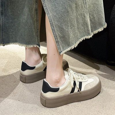 真皮阿甘鞋女鞋2024春季新款百搭