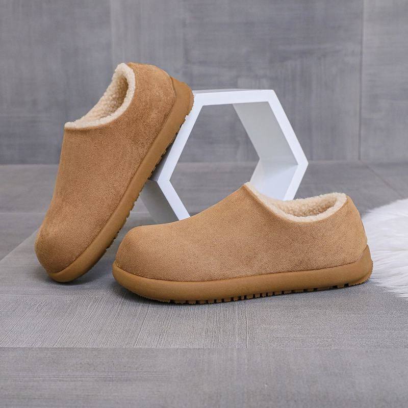 2025秋冬季新款棉鞋男款一脚蹬加绒保暖绵羊毛软底防滑加厚雪地靴,居家布艺,居家凉拖/凉鞋,淘宝优惠券,粉丝福利购,淘宝优惠卷