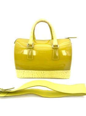 FURLA 芙拉 Candy 限量版 果冻包 鳄鱼纹拼皮 成色9新 5567939