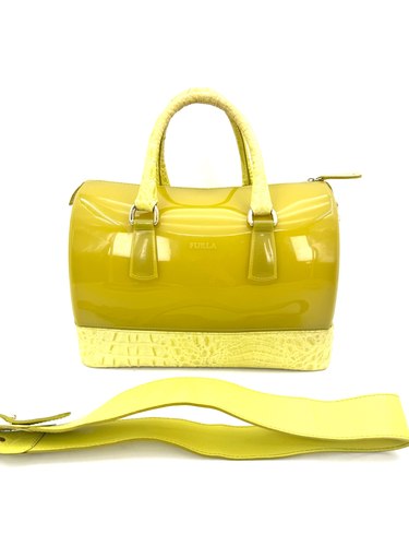 FURLA 芙拉 Candy 限量版 果冻包 鳄鱼纹拼皮 成色9新 5567939