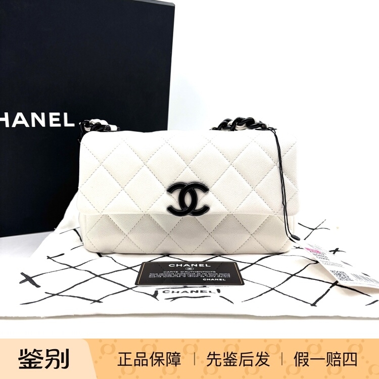 CHANEL香奈儿21C 黑白熊猫大mini 闲置新 17337001