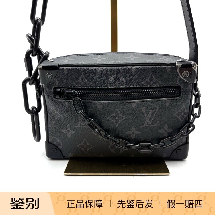 LV路易威登SOFT TRUNK老花盒子包迷你男款芯片款成色98新22312952