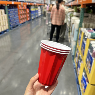 开市客CHOIX一次性杯子塑料杯耐高温食用级PP材质240个乔迁喜庆杯
