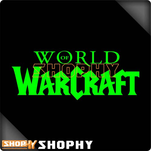 魔兽世界World of Warcraft游戏七彩镭射反光荧光摩托汽车贴纸