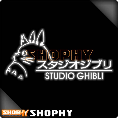 宫崎骏吉卜力工作室Studio Ghibli龙猫Totoro反光摩托汽车贴纸