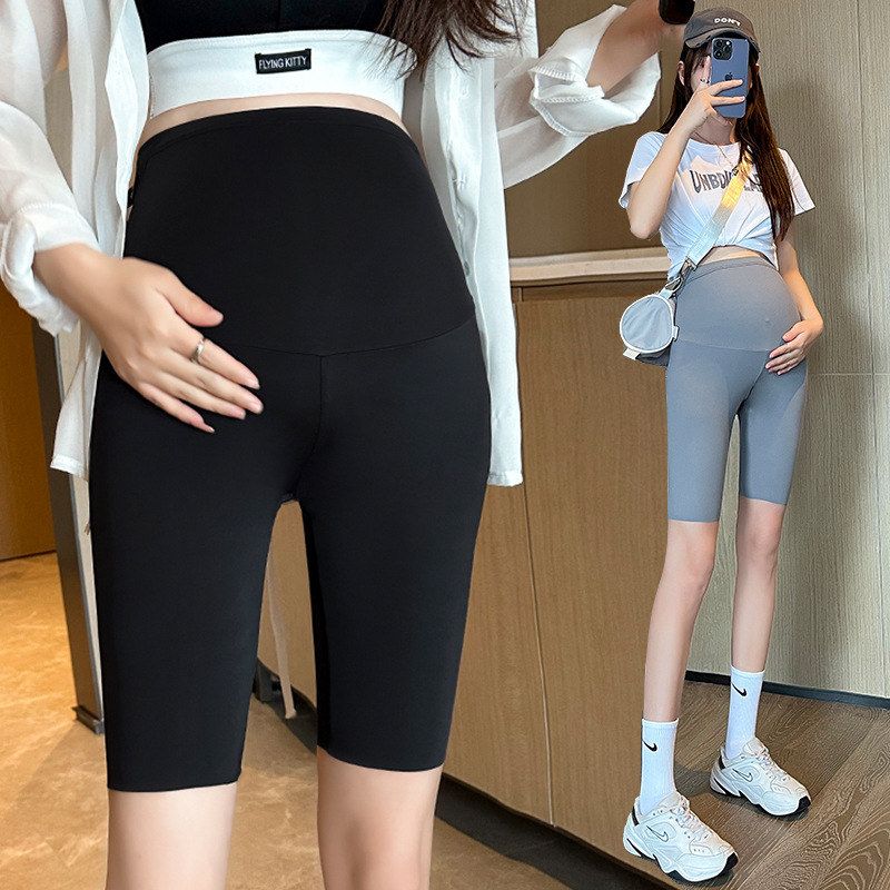 孕妇短裤五分鲨鱼裤子夏季薄款外穿打底裤芭比瑜伽安全裤女夏装春图片