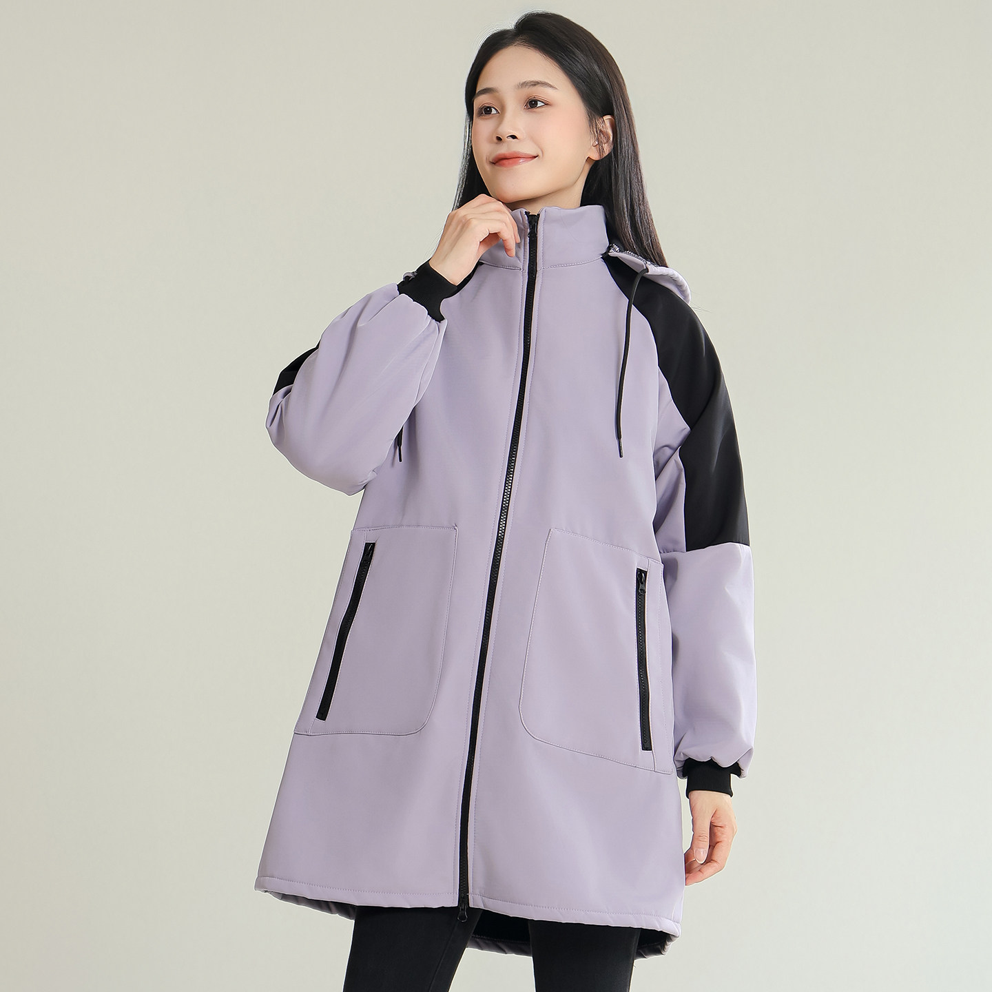 罩衣防水秋冬护衣外套工作服