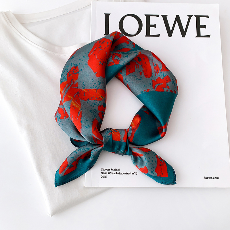 真丝丝巾韩版领巾百搭潮