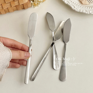 食品级304不锈钢黄油刀抹刀牛油刀奶酪果酱涂抹刀吐司面包抹酱刀