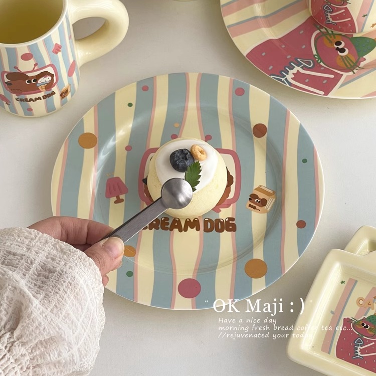 可爱家用一人食陶瓷盘子