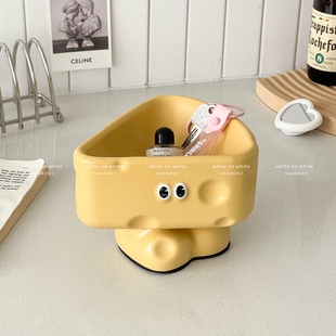 钥匙收纳玄关摆件陶瓷提升幸福感小物玄关置物架客厅装饰品摆件