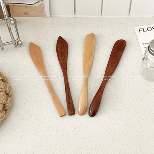 木质黄油刀抹刀吐司面包抹酱刀芝士刀奶酪抹刀抹酱工具果酱涂抹刀
