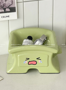 装饰品摆件客厅轻奢高档提升幸福感小物陶瓷入户玄关钥匙收纳摆件