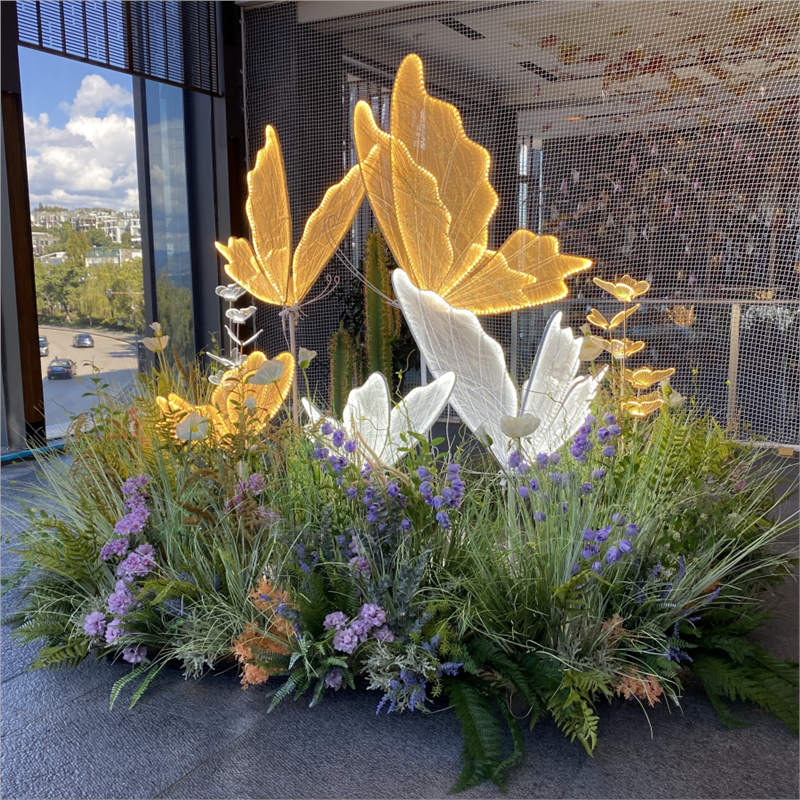 大型植物软装造景庭院花草装饰酒店餐厅角落园景套装仿真芦苇草堆