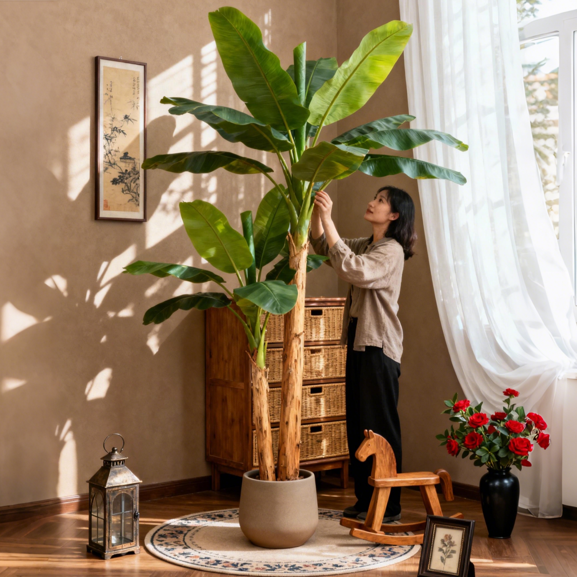 新款大型仿真芭蕉树绿植仿生假树