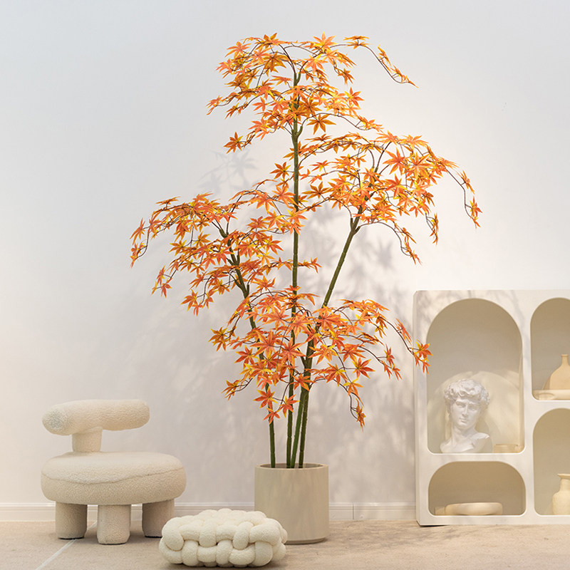 仿真植物枫树红枫假树大型室内盆栽家居客厅橱窗造景装饰落地绿植,家居饰品,仿真植物盆景,淘宝优惠券,粉丝福利购,淘宝优惠卷