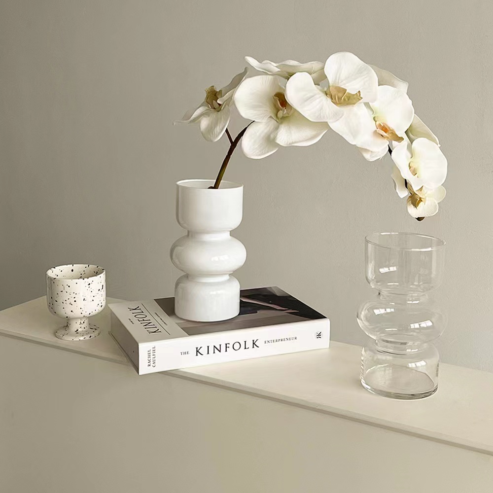 轻奢ins蝴蝶兰仿真花假花摆设干花花艺餐桌花摆花装饰插花摆件