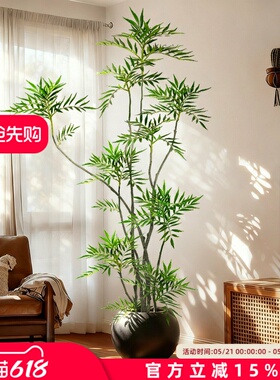 仿真绿植十大功劳高级感假树高端轻奢室内客厅装饰落地盆栽摆件