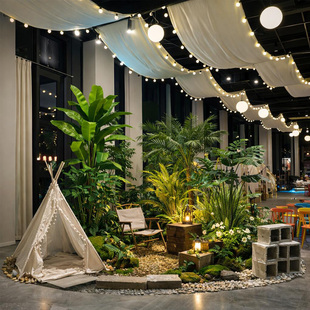 仿真绿植造景植物仿生室内玄关庭院大型装饰高品质摆件巨型景观树