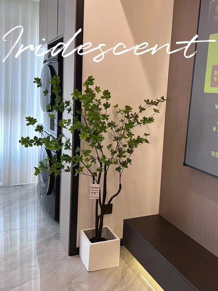挂钟树模拟绿色植物马醉木假绿色植物装饰室内植物彷生盆栽客厅落
