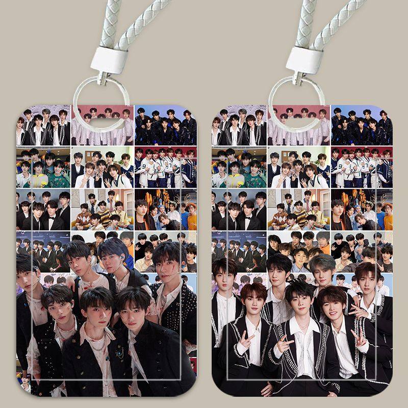 TNT时代少年团周边饭卡套学生校园牌工作牌幼儿园接送卡钥匙扣