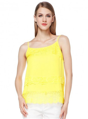 雅*专柜正品精美显肤色舒适蕾丝拼时尚吊带E14EC2036B吊牌价899