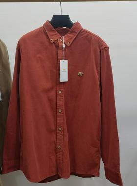 Golden Bear男士灯芯绒春秋长袖衬衣阳光帅气BFHA41250121