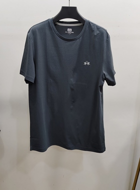 拉瑪提那圆领短袖T恤版型好百搭时尚灰色短袖T恤BLVM32280155