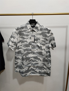 特价POLO SPORT保罗运动男士硬挺迷彩短袖衬衣AF5P22270161-860