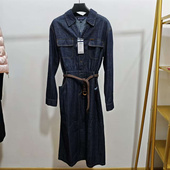 165码 牛仔连衣裙CXPW53690041吊牌价1528 V领时尚 polowalk女装 长袖