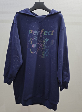 155码宽松款女童秋冬加绒厚款保暖卫衣BRJS335A0061吊牌850