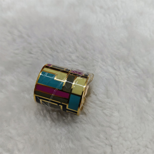 浅唱蝶舞钛钢指环丝巾扣环披肩扣衣大方巾打结扣围巾饰品珐琅彩