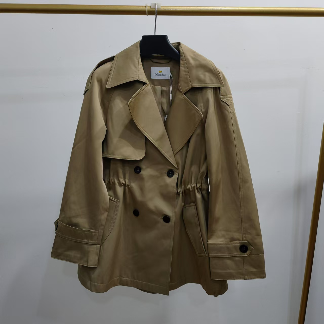 GOLDEN BEAR黄金熊春秋款高端大气女士风衣BF8A33410051-2995