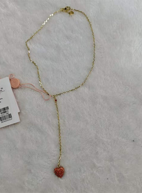 饰品超闪进口捷克钻时尚精美爱心项链毛衣链DAFA0Z004吊牌价299