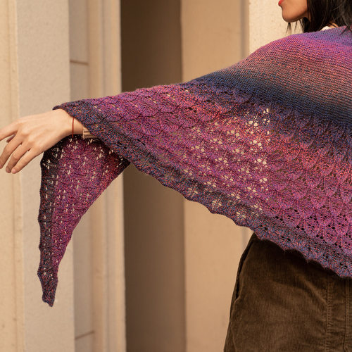 云团织no.50邂逅棒针长段染diy