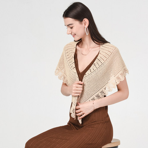 钩针蕾丝线手工丝光棉材料包