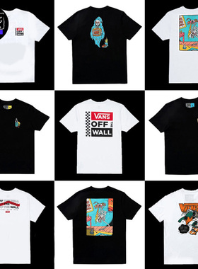 VANS范斯 艺术联盟系列复古Logo经典百搭短袖T恤 VN0A3TY4WHT现货