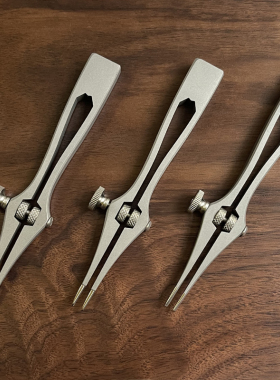 可调间距法斩1-6mm手工DIY皮革橄榄斩圆斩 高碳高铬不锈钢 六棱斩