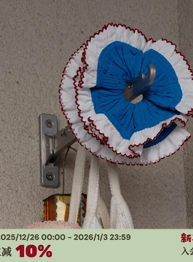 RTEP 高版本goodsquish英国设计少女褶皱芭蕾风双层花边大肠发圈