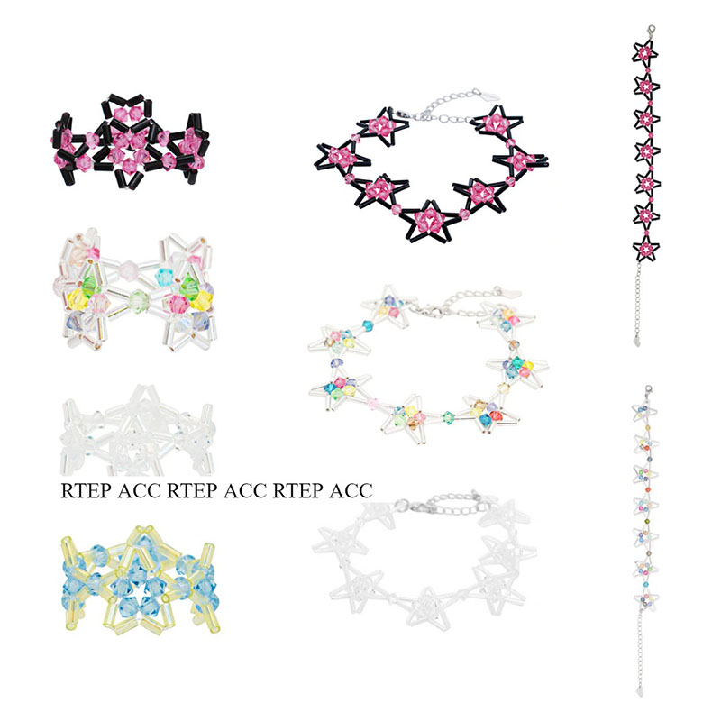 swingset五角星水晶戒指/手链