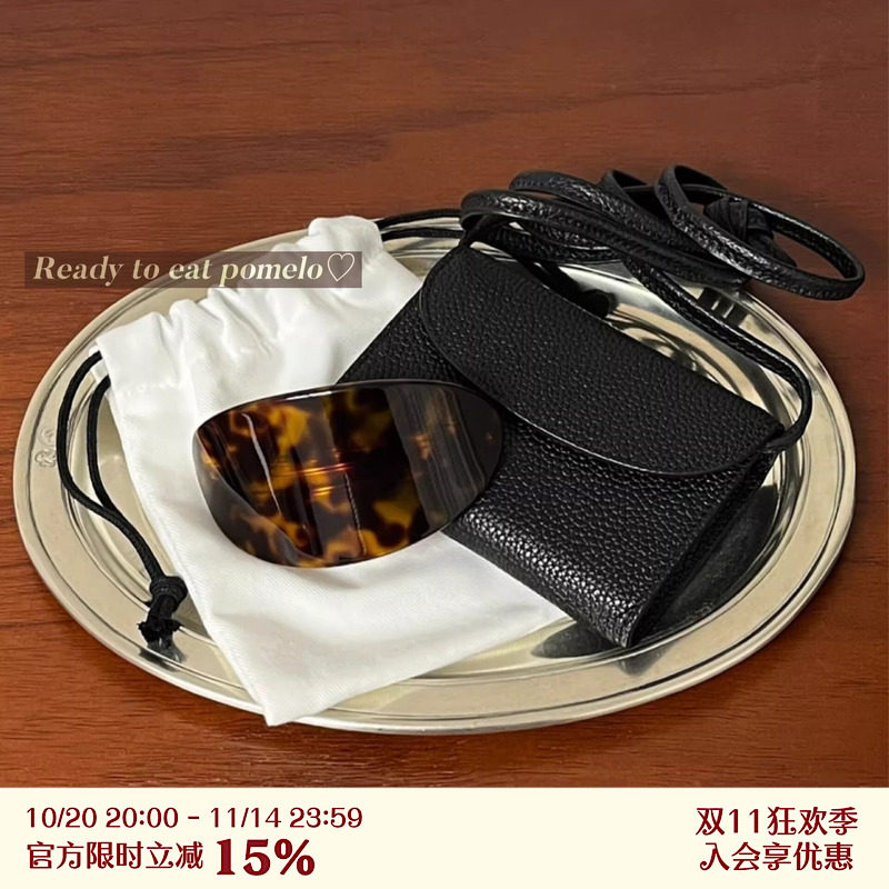 RTEP 韩国博主琥珀棕醋酸弹簧夹大号椭圆形玳瑁高级感后脑勺发饰