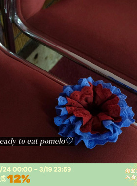 RTEP 小众goodsquish英国设计手工发圈双层蕾丝法式多层花边