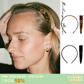 复古桃心醋酸加厚发饰头饰 法式 RTEP 小众emijay爱心钻石发箍经典