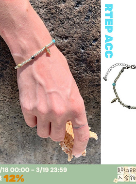 银色沙滩*天然玉石度假手链