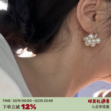 RTEP 定制韩代Monday edition复古小众气质珍珠花苞925银针耳环