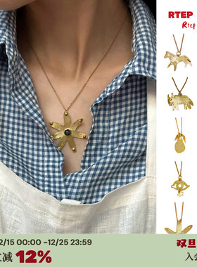 西班牙ApresSki镀真金项链