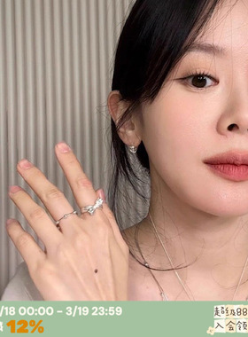 铜镀银~韩国博主happyrim戒指