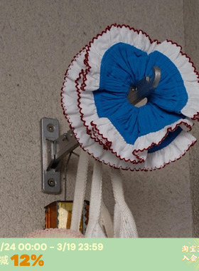 RTEP 高版本goodsquish英国设计少女褶皱芭蕾风双层花边大肠发圈