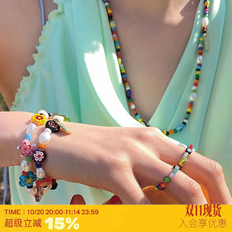彩色琉璃珍珠*赵露思同款手链